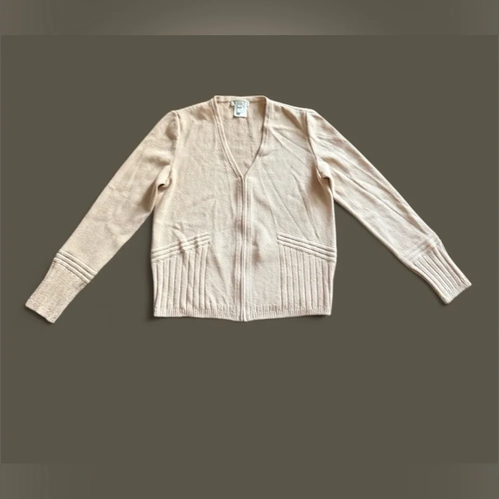#32 🌷Vintage St. John sport cardigan by Marie gray - wool blend zip sweater- M - Picture 2 of 7